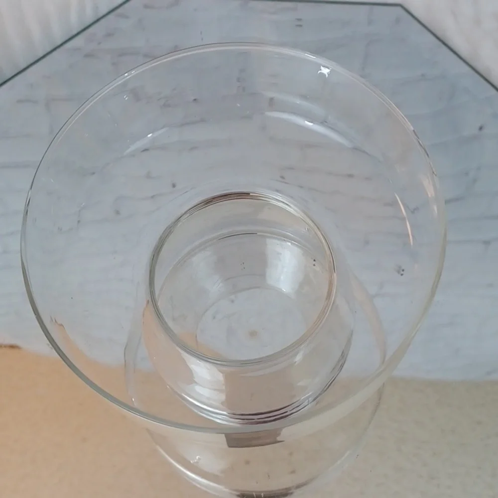 HandMade‎ Lazusam   Pedestal Vase Wedding /Center piece  Clear New